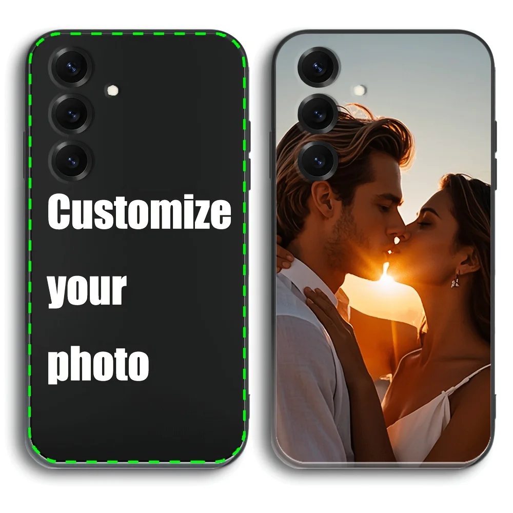 Custom DIY Couple Photo Frosted Phone Case