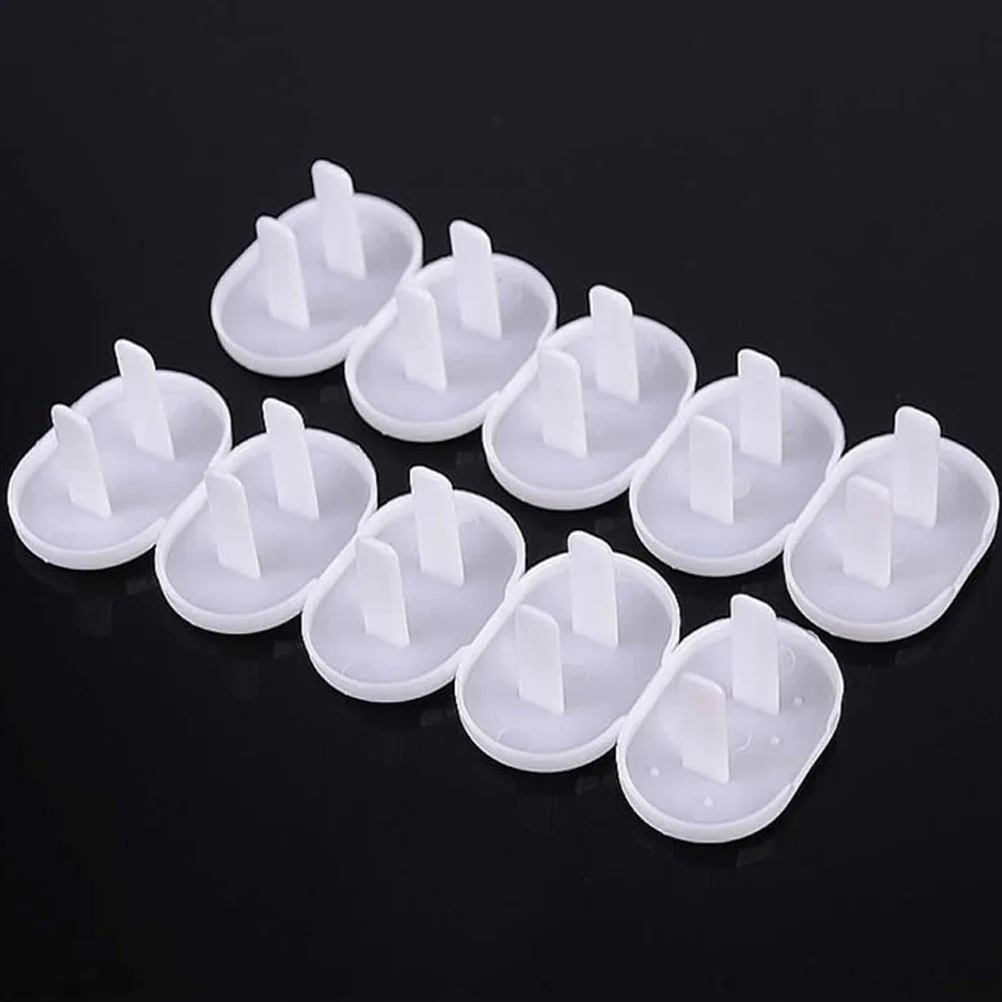 

50pcs Child Safety Socket Covers Electric Socket Cover Socket Protector (White)