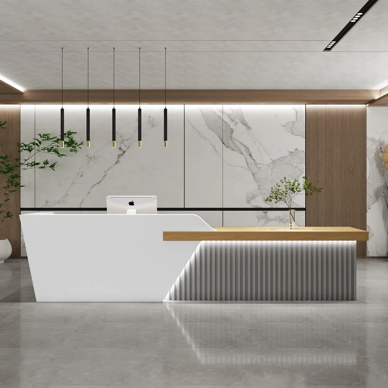 Luxury Podium Reception Desk Mobile Bar Counter Salon Modern Information Hotel Reception Desk Lectern Bar Tresen Furniture