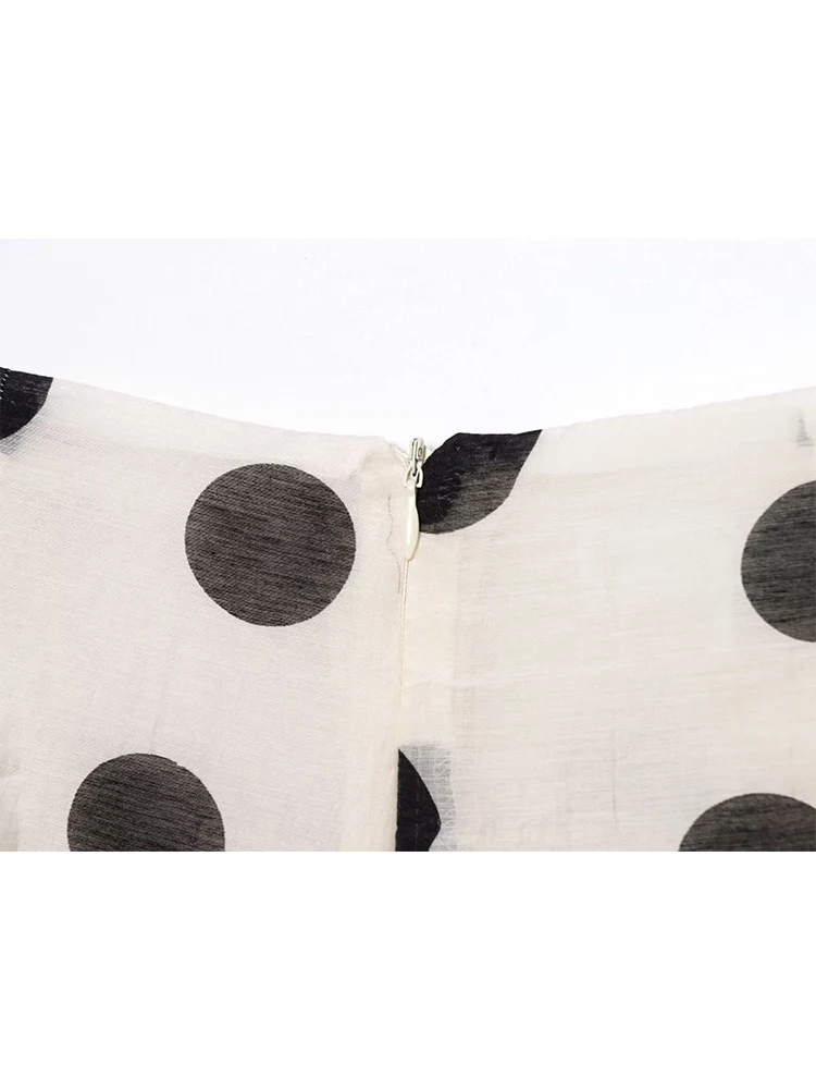 TFMLN Women's Polka Dot Shorts Suit Summer Casual Halterneck Sleeveless Button Top Back Zipper Wide Leg  Shorts Fashion Outfits