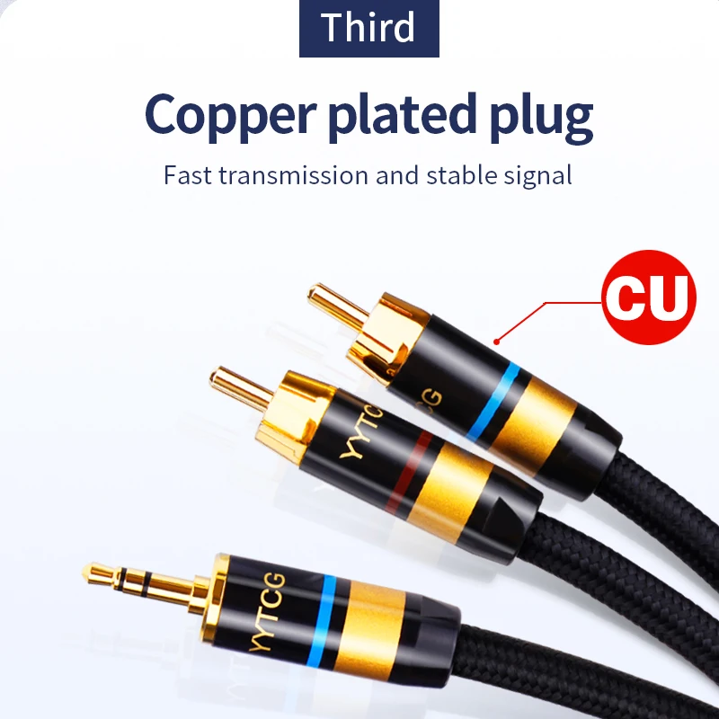 RCA  ̺  3.5-2 RCA ̺ 3.5mm -2RCA OFC  ̺ Aux-Rca HIFI ׷,  ޴ ȭ 