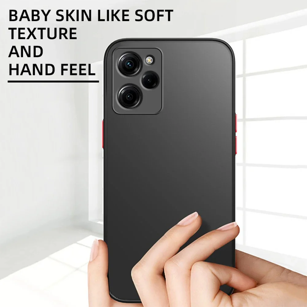 Matte Shockproof Armor Phone Case with Camera Protection - Hard PC Cover