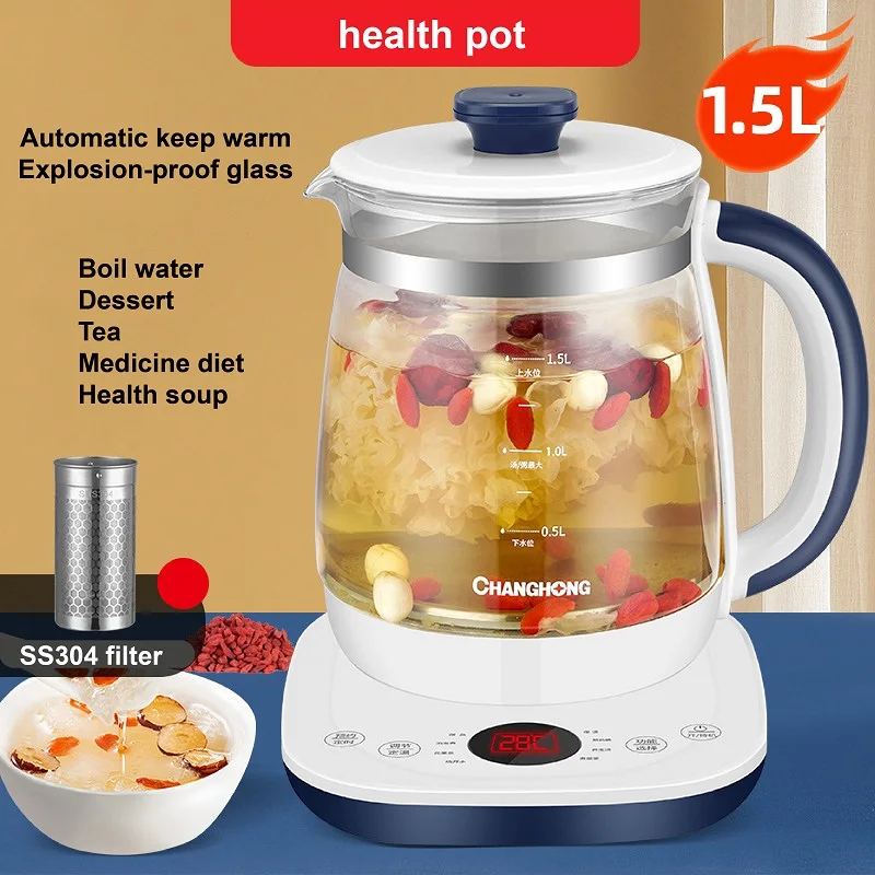 Suber Health Care Kettle Household Multi-function Thickened Glass Small  Kettle Electric Kettles 220v Samovar Temperature Control - AliExpress