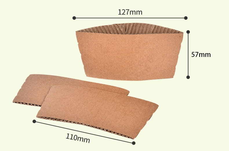 Personalized Disposable Ice Coffee Cup Sleeves Wedding Party Heat-Insulated Cup Holders... - SKU DCCS1225 - UGI Packaging