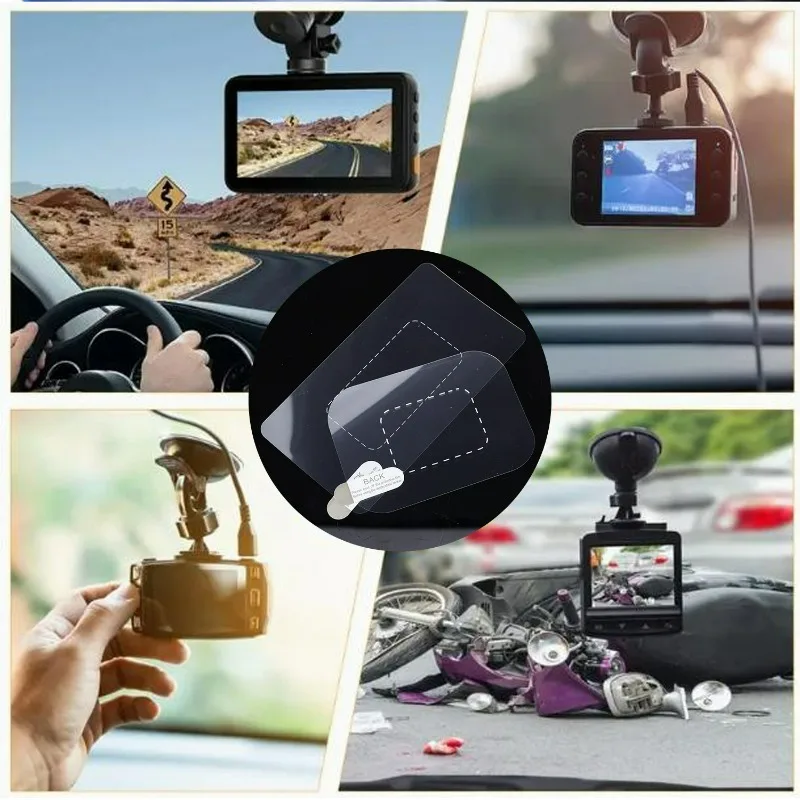 Static Sticker for Dash Cam ETC GPS Anti-Scratch Film No Residue Windshield Mount Protector Easy Installation Removal Decals