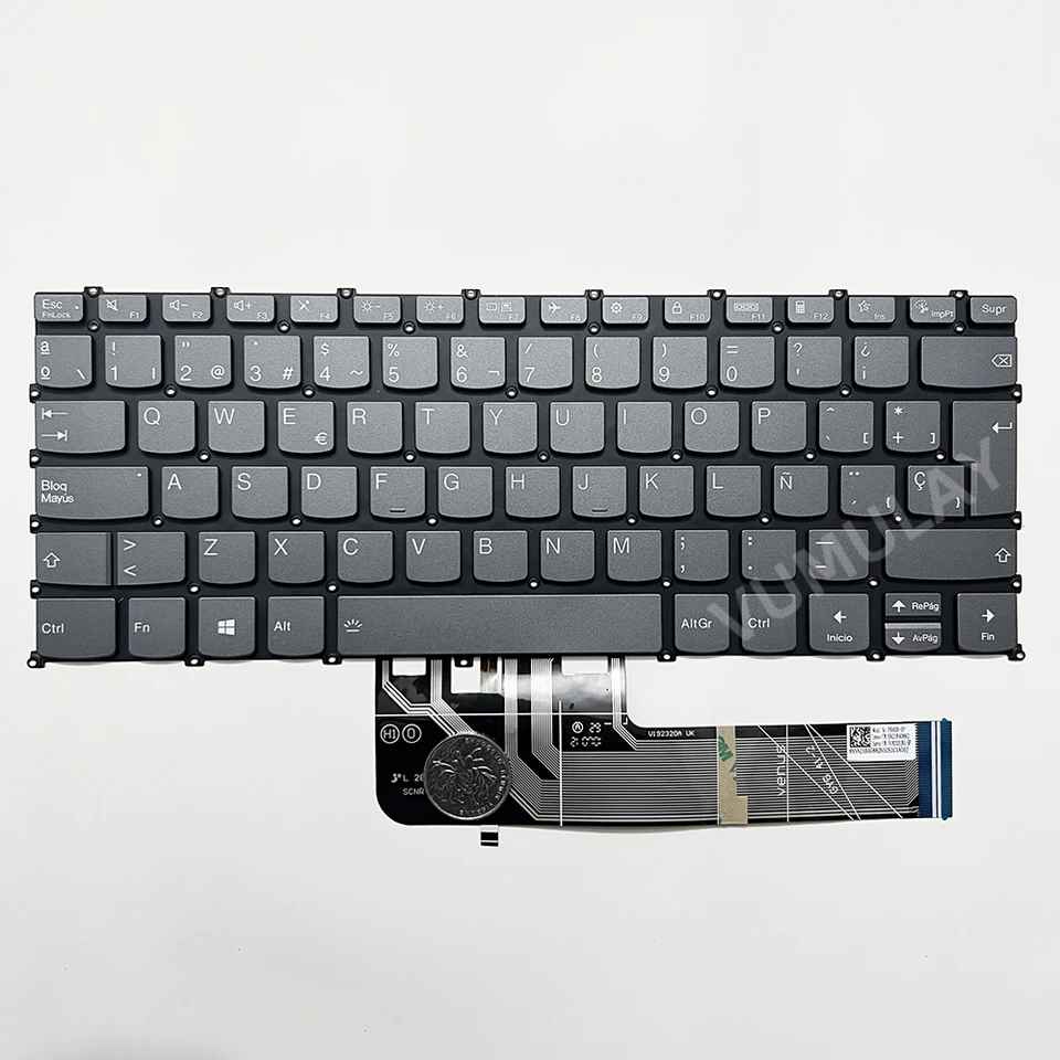 Spanish Backlit Keyboard for Lenovo IdeaPad 3-14ABA7 3-14IAU7, 5