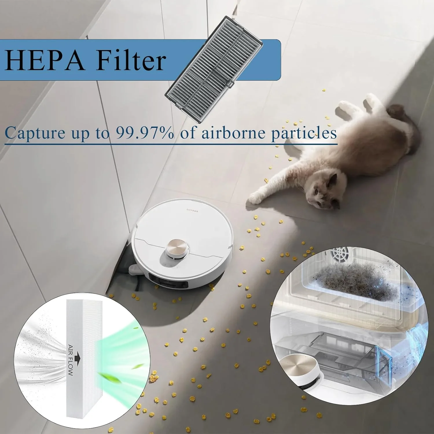 Dreame X40 Ultra / X40 Ultra Complete / X40 Pro / S30 Pro Ultra Robot Vacuum Cleaner Main Brush Mop Hepa Filter Dust Bag