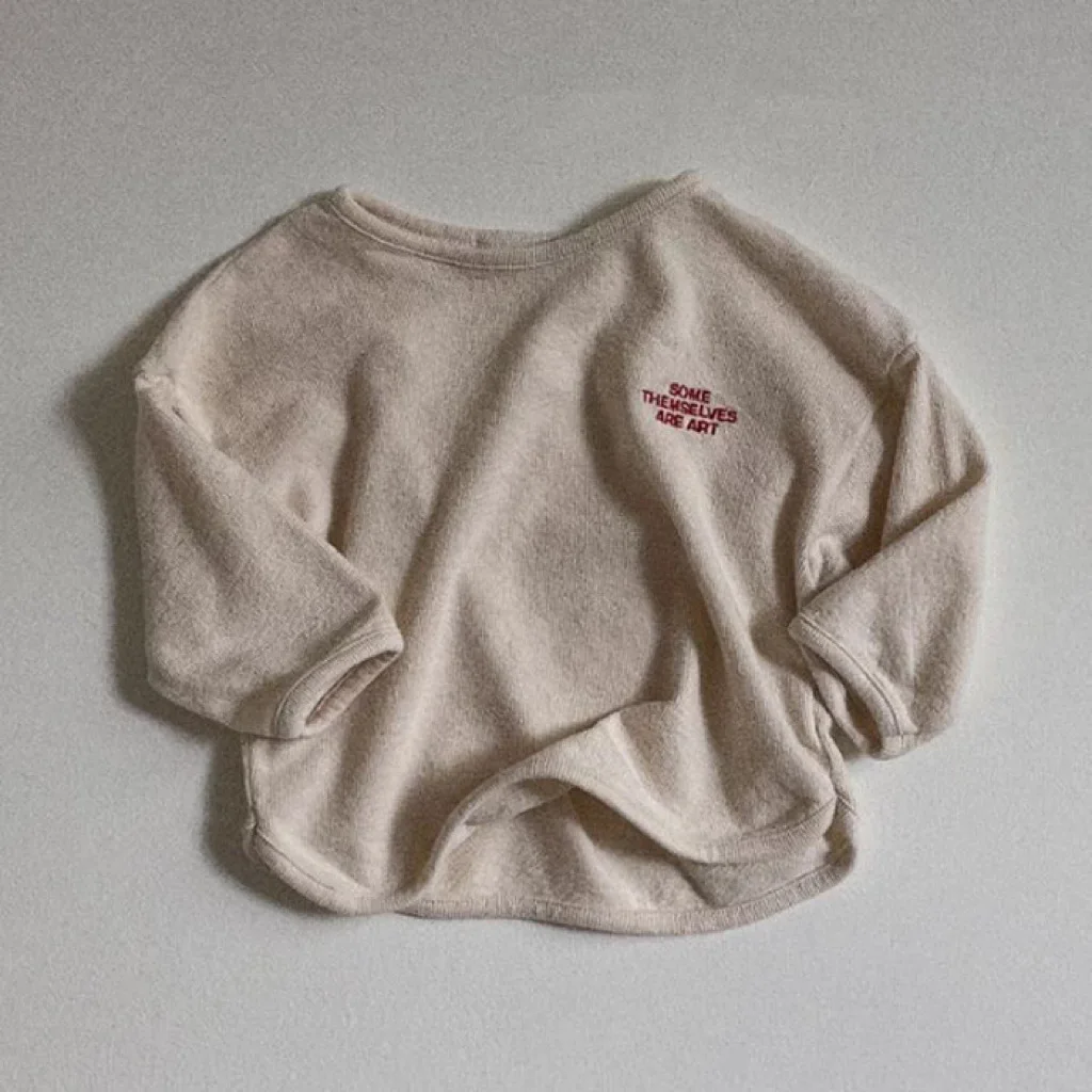 Description Picture 5 of item2025 Autumn New Baby Long Sleeve T Shirts Cotton Boys Girls Letter Print Bottoming Shirt Infant Versatile Casual Pullover Tops