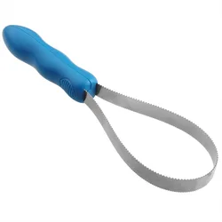 Pet Dog Grooming Brush with Hair Thinning & Removal Tool (Navy Blue)