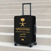Saudi Arabia Passport Suitcase Cover  Kingdom Of Saudi Arabia Useful Cruise Trip Protection Luggage Case Vacation 1