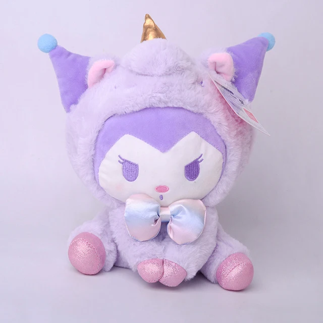 

23CM Sanrio Kawali Kuromi unicorn Hello Kitty My Melody Cinnamoroll Pillow Plush Anime Kid toy Cartoon Collection for gift