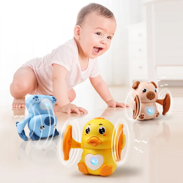 1pcs Baby Toy Voice Control Rolling Little Duck Toy Walk Sing Brain Game Interactive Crawling Electric Toys for Kids Gift 1