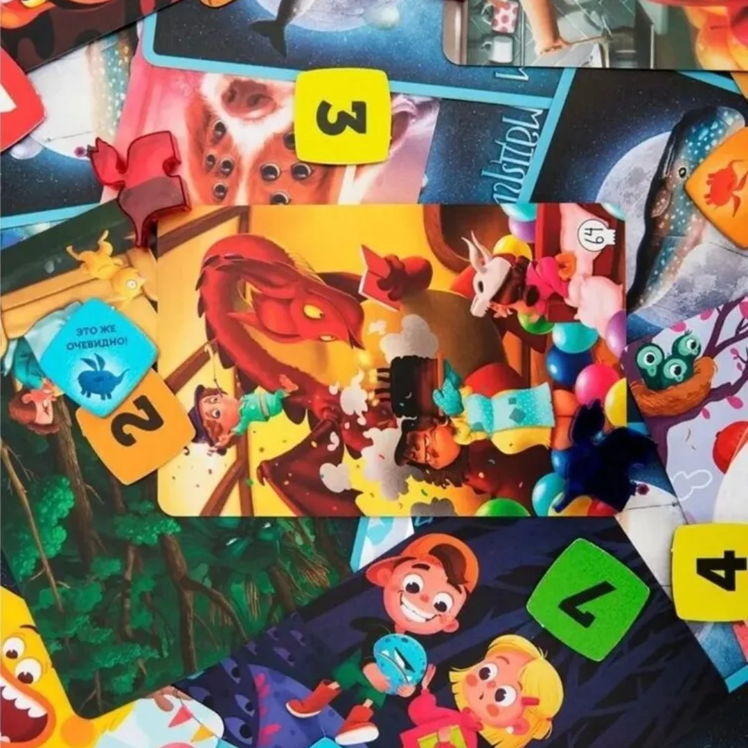 Board game for the association "imajinarium" horror stories, card game, holiday gift (a small shade of color) 6