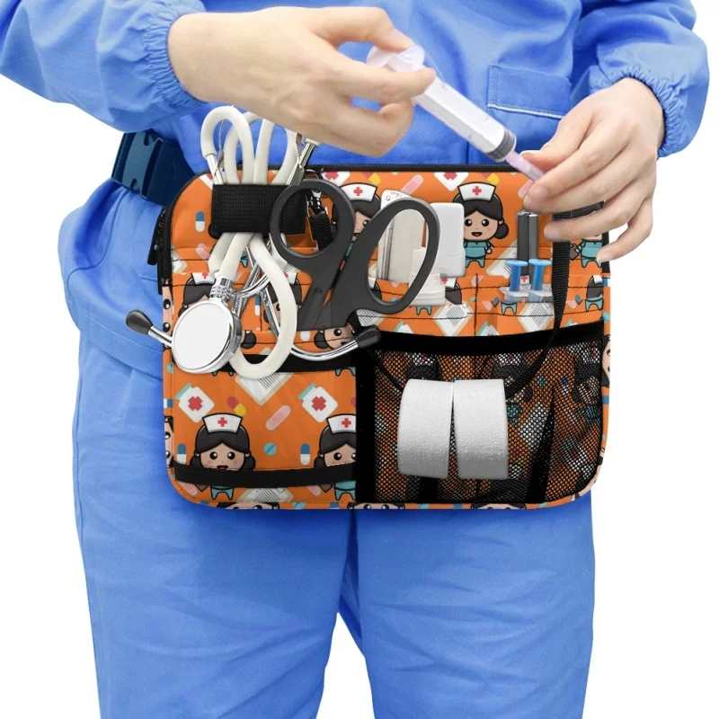

Twoheartsgirl Multi-Pocket Utility Medical Nurse Waist Bag Dropshipping Nursing Fanny Pack Portable Emergency Supplies Hip Bags