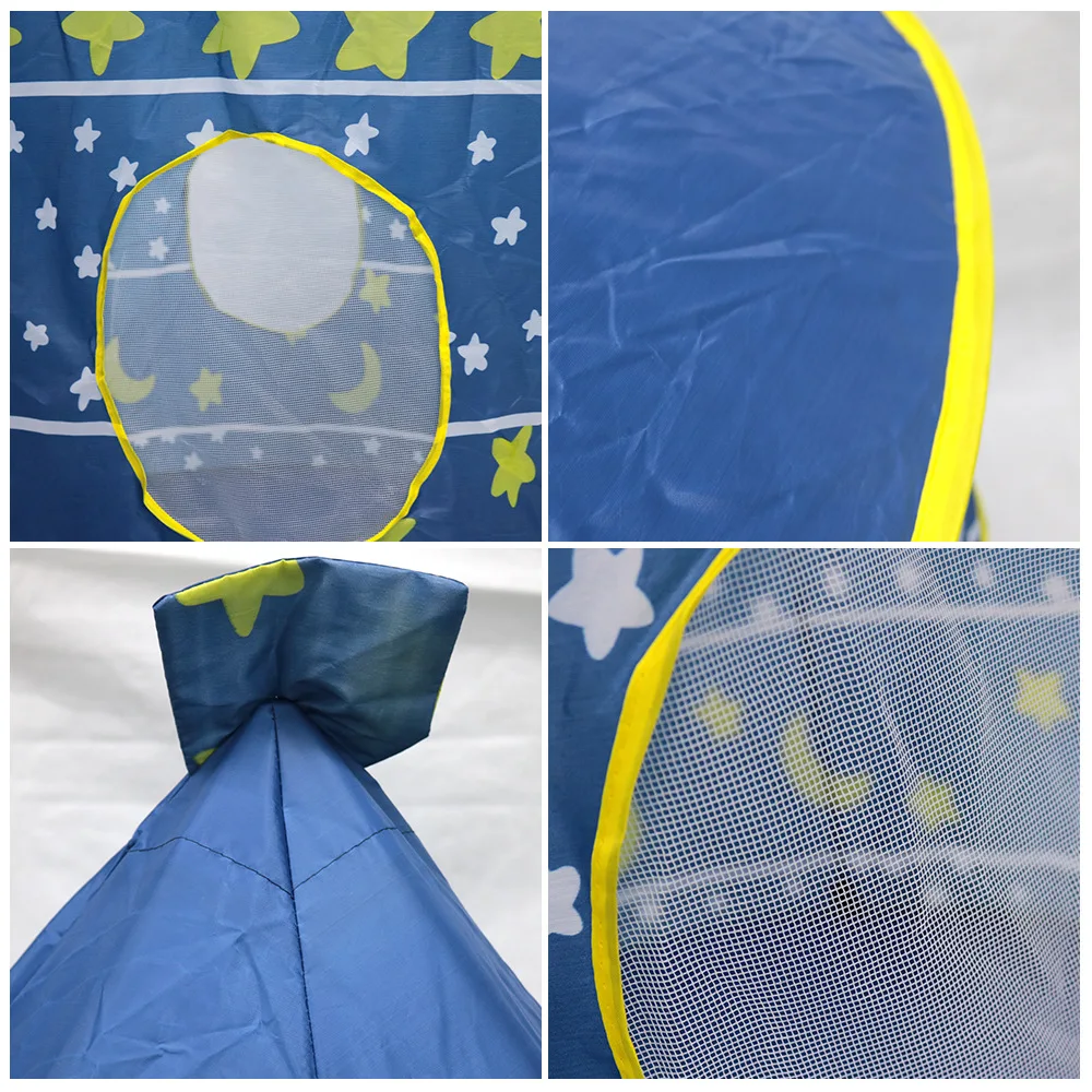 2 Colors Folding Tent Kids Children Boy Castle Cubby Play House Kids Gifts Outdoor Toy Tents Portable Foldable Play Tent Prince