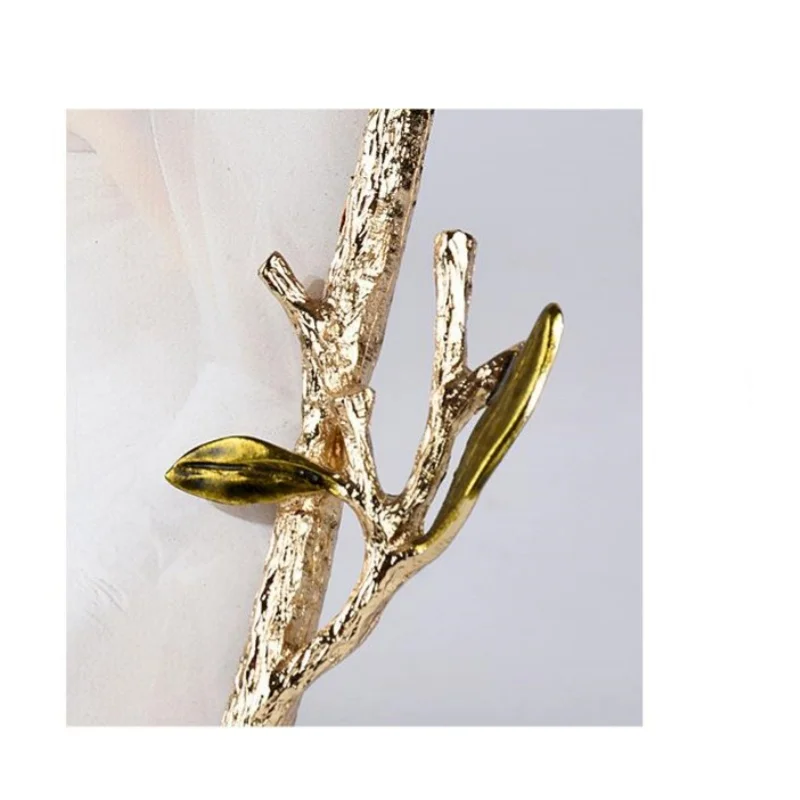 Elegant Golden Olive Branch Metal Picture Frame