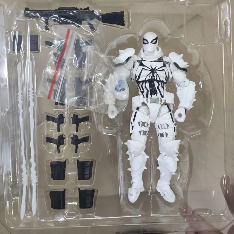 New Venom Revoltech Amazing Yamaguchi Figures Agent Venom Anime Figure Model Eugene Thompson Revoltech Figure Collection Gift