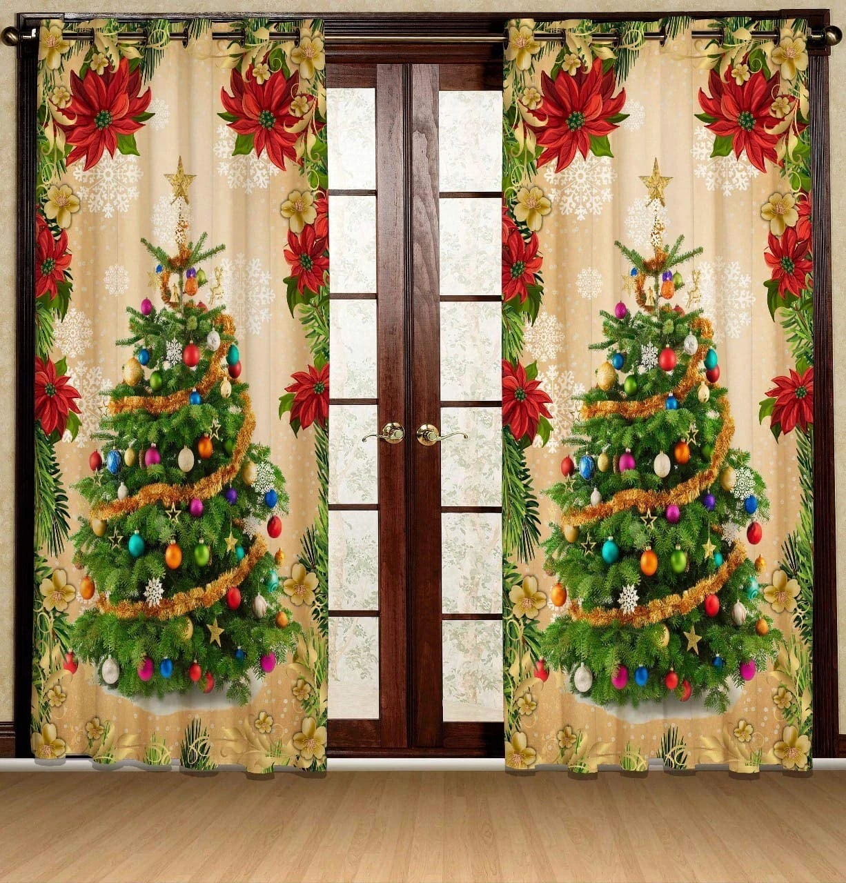 Christmas Kitchen Curtains Cheap Christmas Curtains Living Room