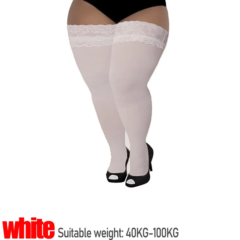 UO Calze A Rete Nere Coscia-Alte Con Pizzo In Alto