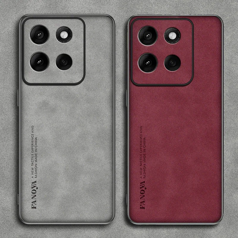 Leather Suede Protective Case with Lens Cover