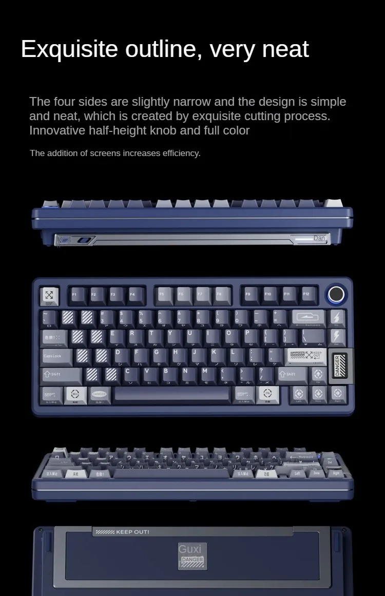 INFI 75 keepout メカニカルキーボード 本体 Keysky-infi75ワイヤレスメカニカルキーボード,オリジナルの日本