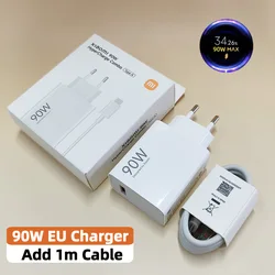 90W Xiaomi Hyper Turbo Charger with Super Fast Charging Cable - EU with 1m cable