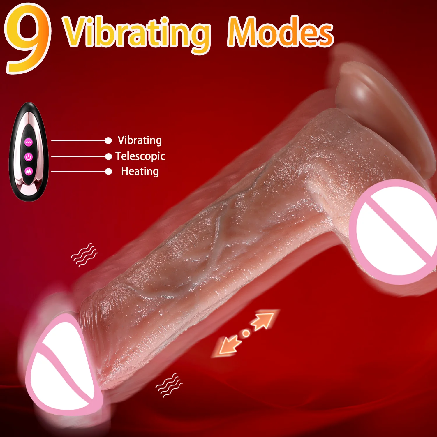 Dildo Vibrator Toys For Women Masturbation Telescopic Penis Anal Vibration Adult Sex Toys