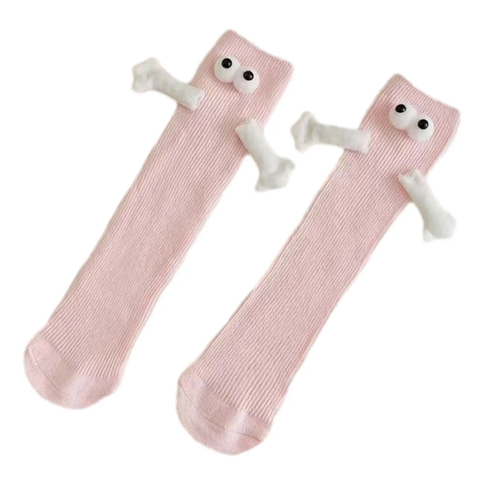 3D Doll Couple Socks Friendship Socks Unisex Gifts for Women Men Soft Magnet Breathable Mid Tube Cute for Friends