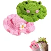 Cartoon Design Knit Cute Dog Hat Soft Cat Hat Rabbit Hat Halloween Christmas Party Costume Head Wear Puppy Kitten Accessories 2