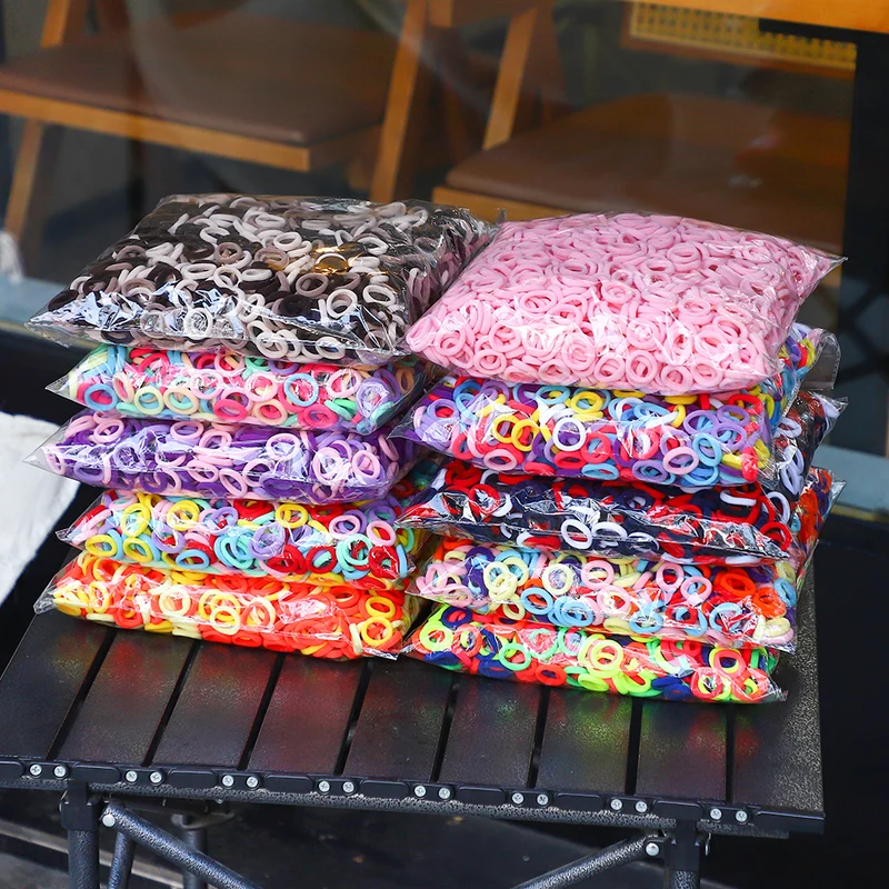20/50pcs Kids Elastic Hair Bands Girls Sweets Scrunchie