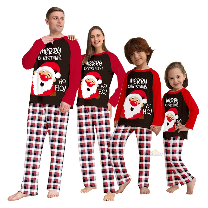 thumbnail image 2 of Conjunto de pijamas navideños 2025 para toda la familia, ropa de dormir para adultos, padres, madres e hijos, nuevo look navideño familiar, mamelucos para bebés, 2 of 5