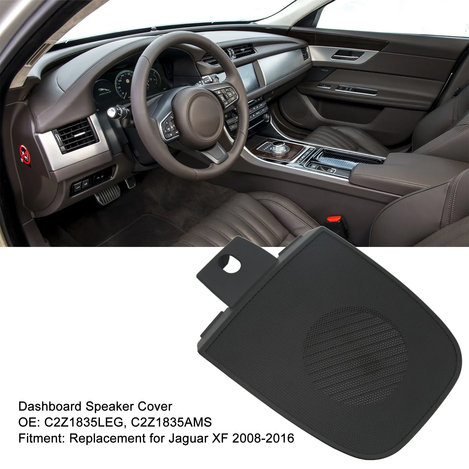 Car Interior Trim Car Dashboard Top Speaker Cover Automotive Accessories C2Z1835LEG C2Z1835AMS Replacement for Jaguar XF 2008-