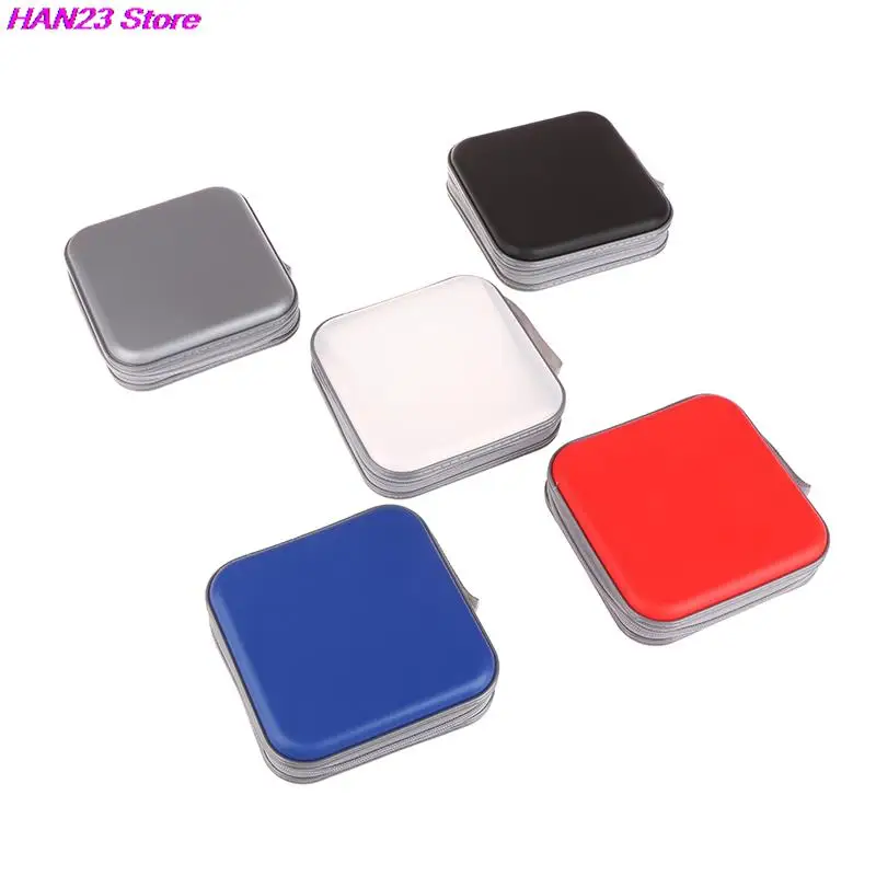 Portable Disc CD DVD Wallet Storage Organizer Case 40pcs Boxes Holder CD Sleeve Bag Album Box Cases With Zipper Storage Cover