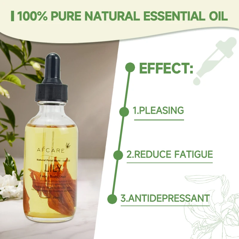 60ml Professionelles getrocknetes Lilienblüten-Ätherisches Öl für Diffusor, Duftstoff für Kerzen, Seifen und Parfüm, duftendes Blumenöl – Detail 6