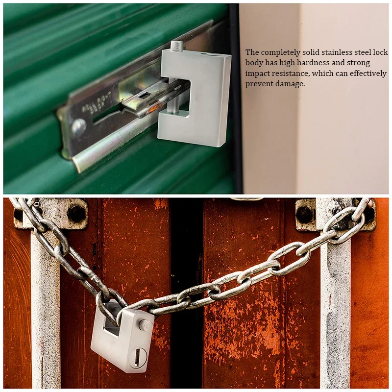 Enhanced Heavy-Duty Rust-Proof D-Shaped Padlock with 3 Keys