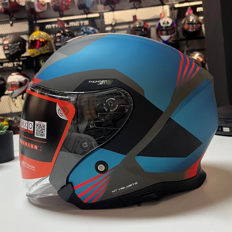 Casco Integral MT Thunder 3 SV Turbine C6 Negro Mate / Verde - Motofusión