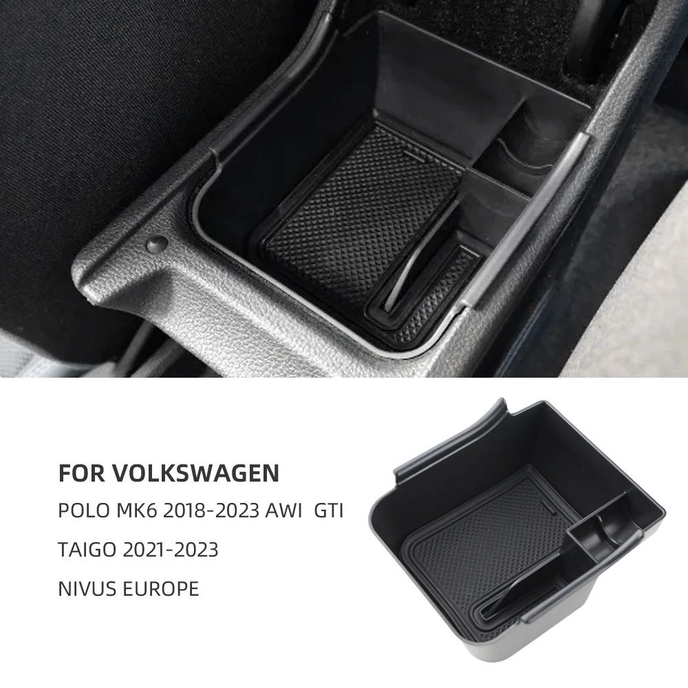 Für Volkswagen VW Polo MK6 2018-2023 AW1 GTI Taigo 2021-2023 Nivus Europa Armlehne Box Ablage Halter Orgainzer Zubehör