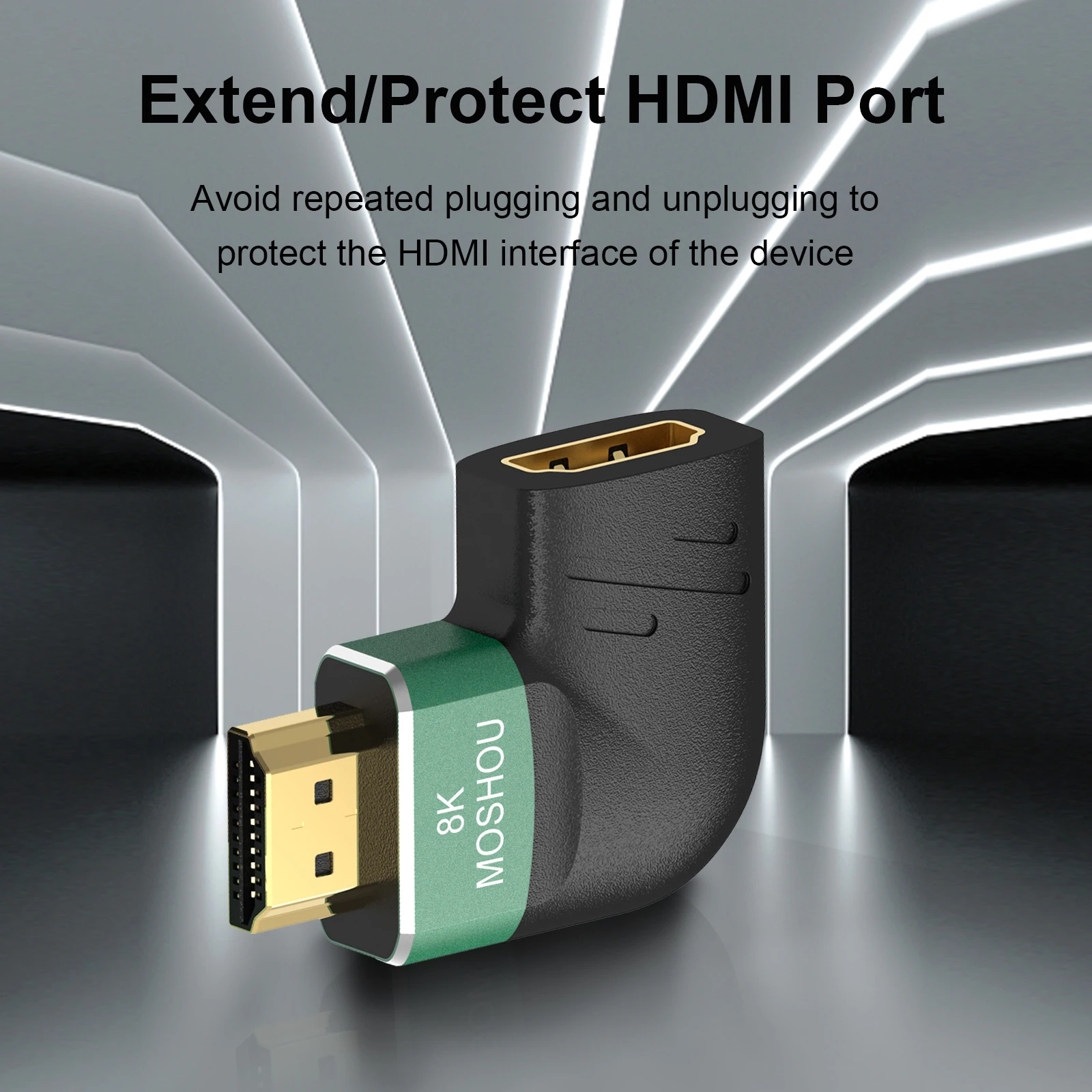 MOSHOU 8K HDMI Connector Adapter Mini HDMI Micro HDMI