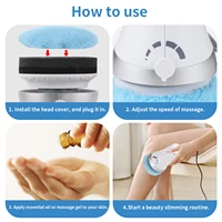 Advanced Body Shaping Massage And Cellulite Fighter, Handheld Body Sculpting Massager With 3 Reusable Pads, 4