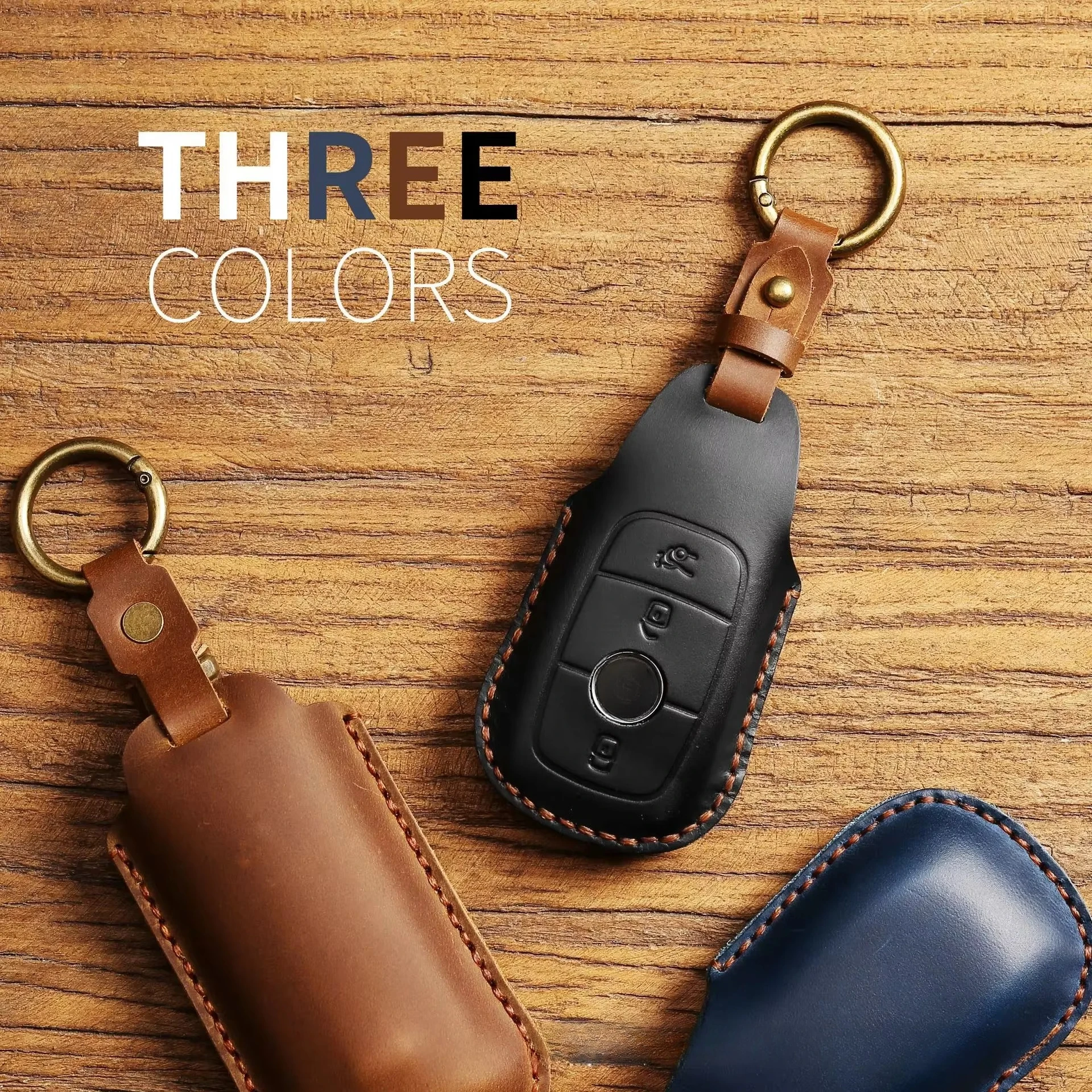 Premium Leather Car Key Cover Case