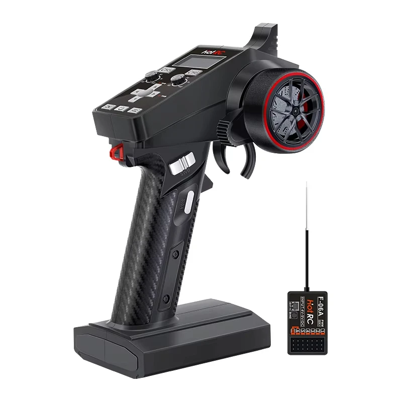 HotRC CT-6A Émetteur RC 6CH 2.4GHz avec Récepteur - Simulateur RC