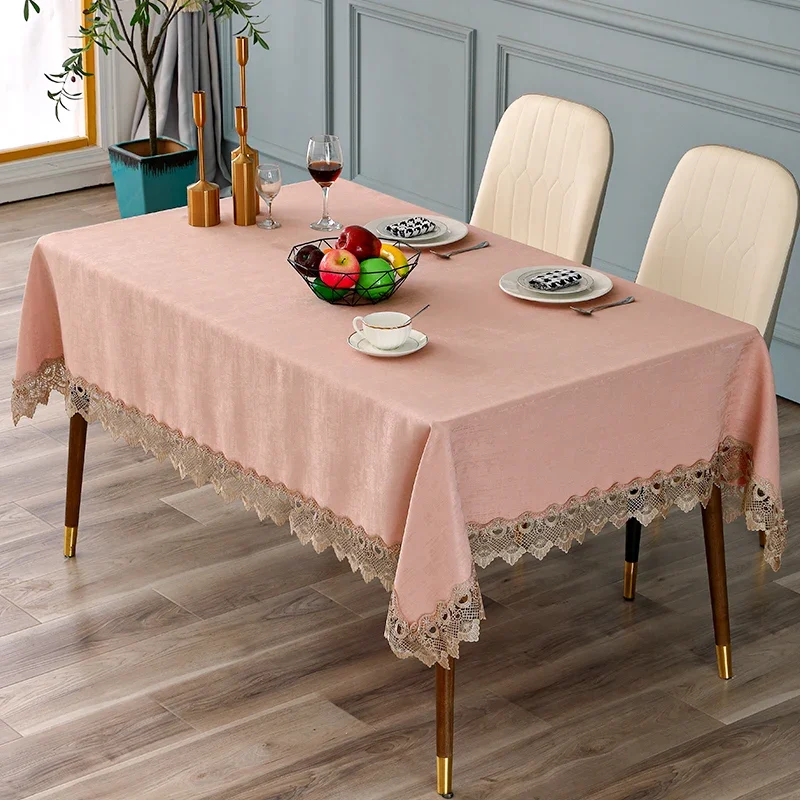 

koronkowa wodoodporna,Prostota w stylu nordyckim nowoczesna stołowa tkanina odporna na oparzenia i izolacja cieplna