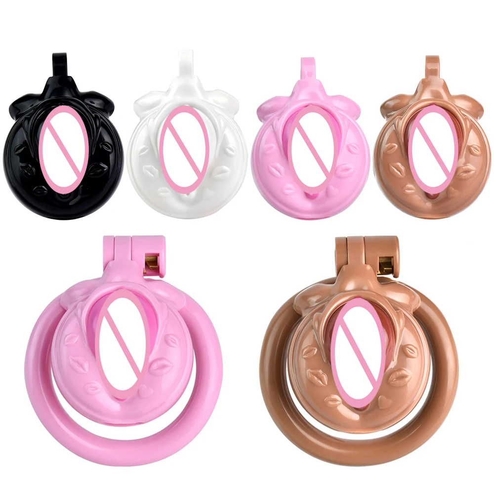 FRRK Heart Stainless Steel Chastity Cage with Elastic Belt Strap Harness for Men Discreet Sissies Femboy Cock Cage Device 성인 용품