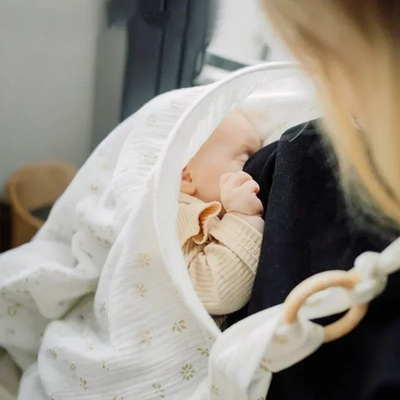 Mother Outing Nursing Covers Cotton Breastfeeding Cover Adjustable Privacy Baby Feeding Breastfeeding Apron Stroller Blanket