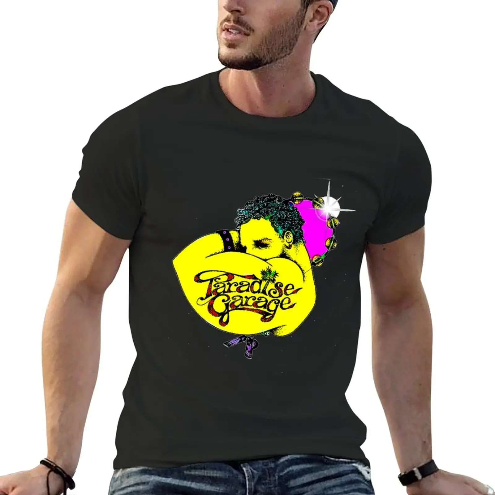 

Футболка мужская с логотипом PARADISE GARAGE, винтажная одежда