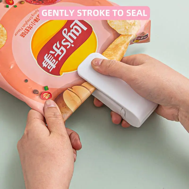 Mini Heat Bag Sealing Machine Package Sealer Bags Thermal Plastic Food Bag Closure Portable Sealer Packing Kitchen Accessories