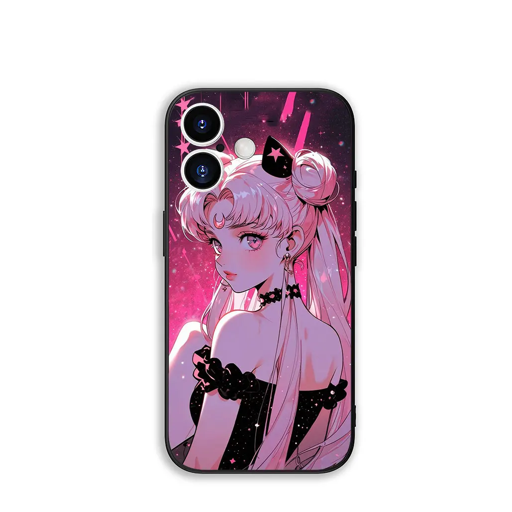 Cat Sailor Moon and Beautiful Girl Design Phone Case Cover