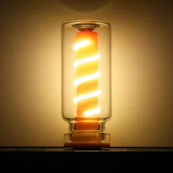Vintage - Style Touch Dimming LED Spiral Filament Bulb - 1W USB - Powered Decorative Night Light (Warm Light)