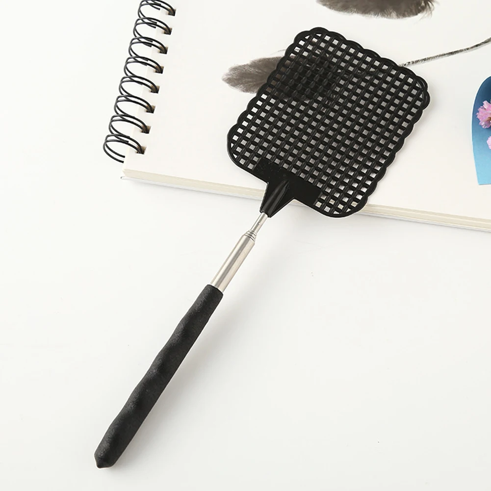 28cm Fly Swatter Telescopic Retractable Manual Plastic Extendable With Long Pole Can Extend To 73cm