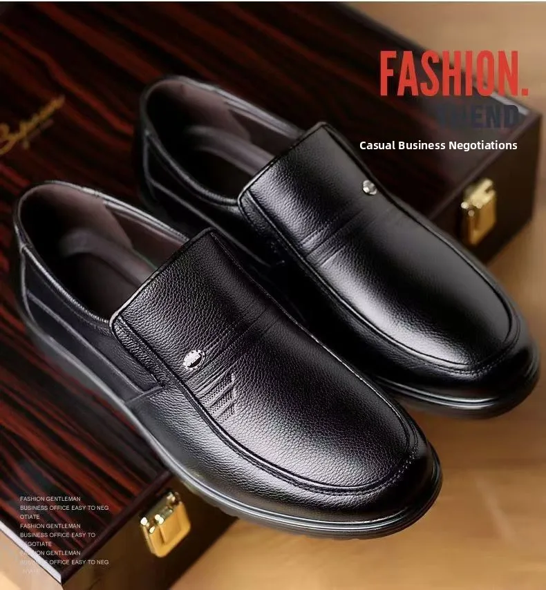 أحذية من الجلد العسكري من الدرجة الأولى أحذية رجال الأعمال غير الرسمية أحذية سفلية ناعمة 100% من جلد البقر بالكامل تخفيضات خاصة